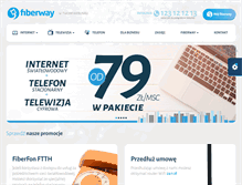 Tablet Screenshot of fiberway.pl